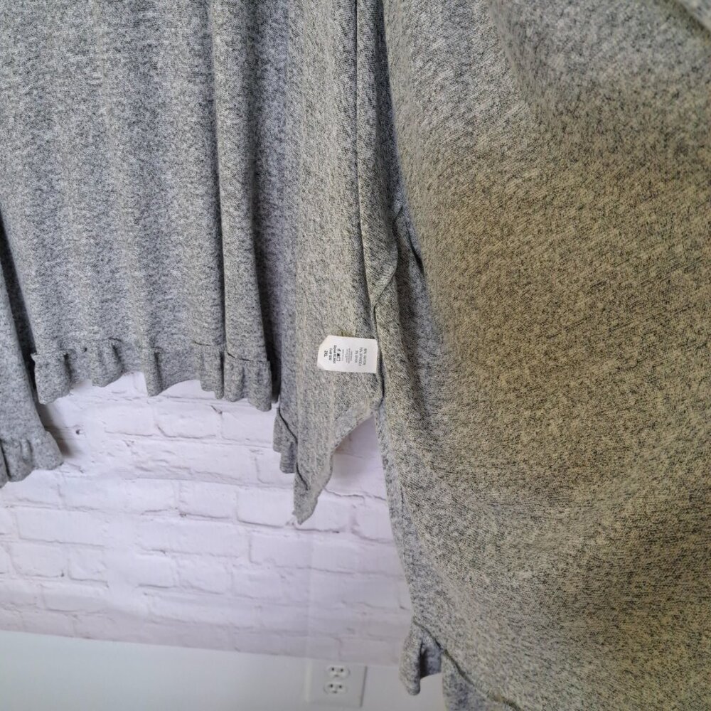 Marisa Jill Ultrasoft Ruffle Hem Open Cardigan Size 2X - Picture 5 of 9